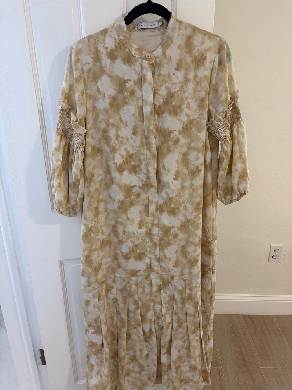 Midi Dress in Beige